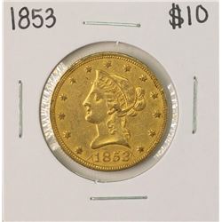 1853 $10 Liberty Head Eagle Gold Coin
