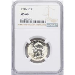 1946 Washington Quarter Coin NGC MS66