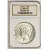 Image 1 : 1924 $1 Peace Silver Dollar Coin NGC MS65