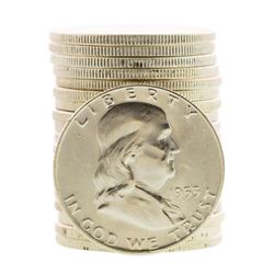 Roll of (20) Brilliant Uncirculated 1953-D Franklin Half Dollar Coins