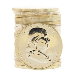 Roll of (20) Proof 1960 Franklin Half Dollar Coins