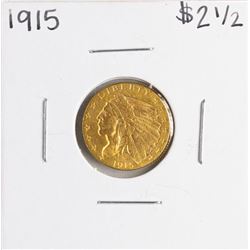 1915 $2 1/2 Indian Head Quarter Eagle Gold Coin