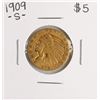Image 1 : 1909-S $5 Indian Head Half Eagle Gold Coin