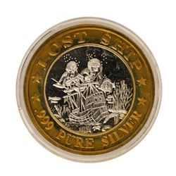 .999 Fine Silver Lost Ship Luxury Cruise $10 Limited Edition Gaming Token