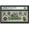 Image 1 : 1872 $20 State of South Carolina Revenue Bond Obsolete Note PMG Gem Uncirculated