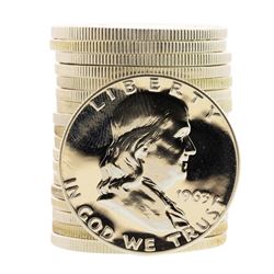Roll of (20) Proof 1963 Franklin Half Dollar Coins
