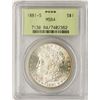 Image 1 : 1881-S $1 Morgan Silver Dollar Coin PCGS MS64 Old Green Holder