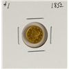 Image 1 : 1852 $1 Liberty Head Gold Coin