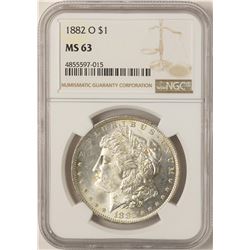 1882-O $1 Morgan Silver Dollar Coin NGC MS63