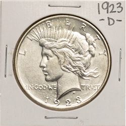 1923-D $1 Peace Silver Dollar Coin