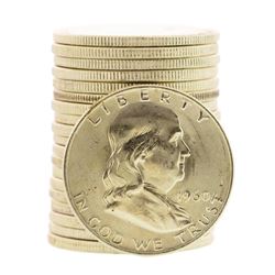 Roll of (20) Brilliant Uncirculated 1960-D Franklin Half Dollar Coins