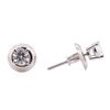 Image 2 : 14KT White Gold 0.38 ctw Diamond Stud Earrings