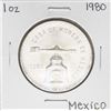 Image 1 : Brilliant Uncirculated 1980 Mexico Una Onza Casas De Moneda Silver Coin