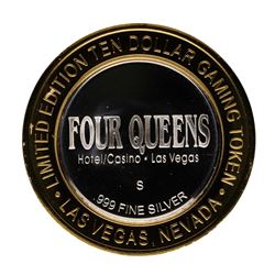 .999 Fine Silver Four Queens Casino Las Vegas $10 Limited Edition Gaming Token