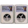 Image 1 : Lot of 2018 Mexico 1 Onza & 1/2 Onza Libertad Proof Coins NGC PF70 Ultra Cameo