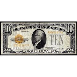 1928 $10 Gold Certificate Note