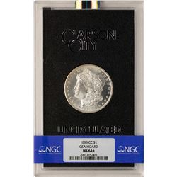 1883-CC $1 Morgan Silver Dollar Coin GSA Hoard MS64+