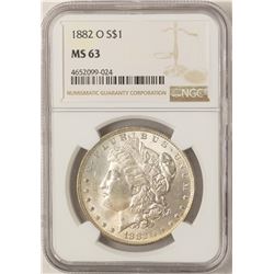 1882-O $1 Morgan Silver Dollar Coin NGC MS63