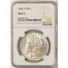 Image 1 : 1882-O $1 Morgan Silver Dollar Coin NGC MS63