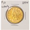 Image 1 : 1894 $10 Liberty Head Eagle Gold Coin