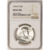 Image 1 : 1954-D Franklin Half Dollar Coin NGC MS65FBL