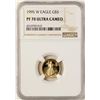 Image 1 : 1995-W $5 American Gold Eagle Proof Coin NGC PF70 Ultra Cameo