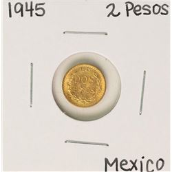 1945 Mexico Dos Pesos Gold Coin