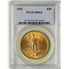 Image 1 : 1922 $20 St. Gaudens Double Eagle Gold Coin PCGS MS63