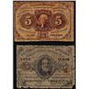 Image 1 : Lot of 1863 Five Cents First and Third Issue Fractional Currency Notes