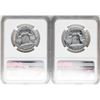 Image 2 : Lot of (2) 1959 Franklin Half Dollar Coins NGC PF66
