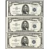 Image 1 : Lot of (3) 1953 $5 Silver Certificate Notes