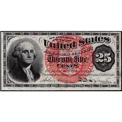 March 3, 1863 25 Cents Fourth Issue Fractional Currency Note