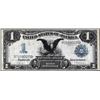 Image 1 : 1899 $1 Black Eagle Silver Certificate w/ Reverse Annotation