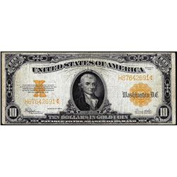 1922 $10 Gold Certificate Note
