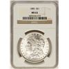 Image 1 : 1885 $1 Morgan Silver Dollar Coin NGC MS62