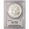 Image 2 : 2007-W $1 American Silver Eagle Coin PCGS MS70 Mercanti Signature