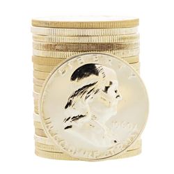 Roll of (20) Proof 1960 Franklin Half Dollar Coins