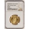 Image 1 : 2007-W $25 Burnished American Gold Eagle Coin NGC MS69