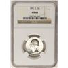 Image 1 : 1951-S Washington Quarter Coin NGC MS66