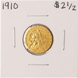 1910 $2 1/2 Indian Head Quarter Eagle Gold Coin