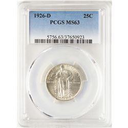 1926-D Standing Liberty Quarter Coin PCGS MS63