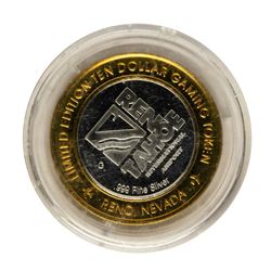 .999 Fine Silver Reno Tahoe International Airport $10 Limited Edition Gaming Tok