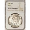 Image 1 : 1883-O $1 Morgan Silver Dollar Coin NGC MS64