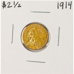 1914 $2 1/2 Indian Head Quarter Eagle Gold Coin