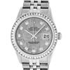 Image 1 : Rolex Mens Stainless Steel Meteorite Diamond 36MM Datejust Wristwatch