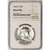 Image 1 : 1963-D Franklin Half Dollar Coin NGC MS65FBL