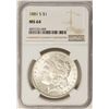 Image 1 : 1881-S $1 Morgan Silver Dollar Coin NGC MS64