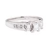 Image 1 : 18KT White Gold 1.00 ctw Diamond Ring