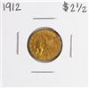 Image 1 : 1912 $2 1/2 Indian Head Quarter Eagle Gold Coin