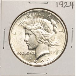 1924 $1 Peace Silver Dollar Coin